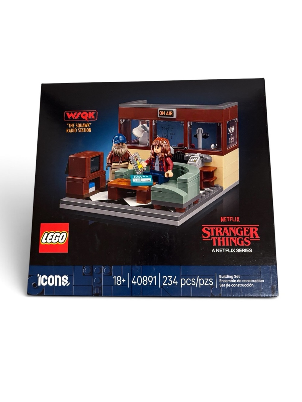 Lego Icons Stranger Things WSQK “The Squawk” Radio Station Set (#40891)